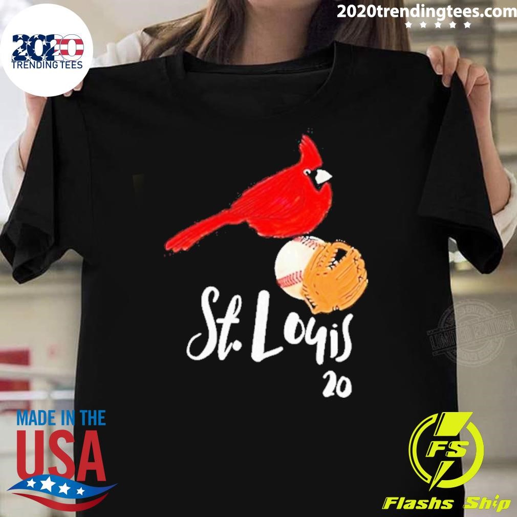 Awesome Saint Louis Red Cardinal Number 2024 T-Shirt