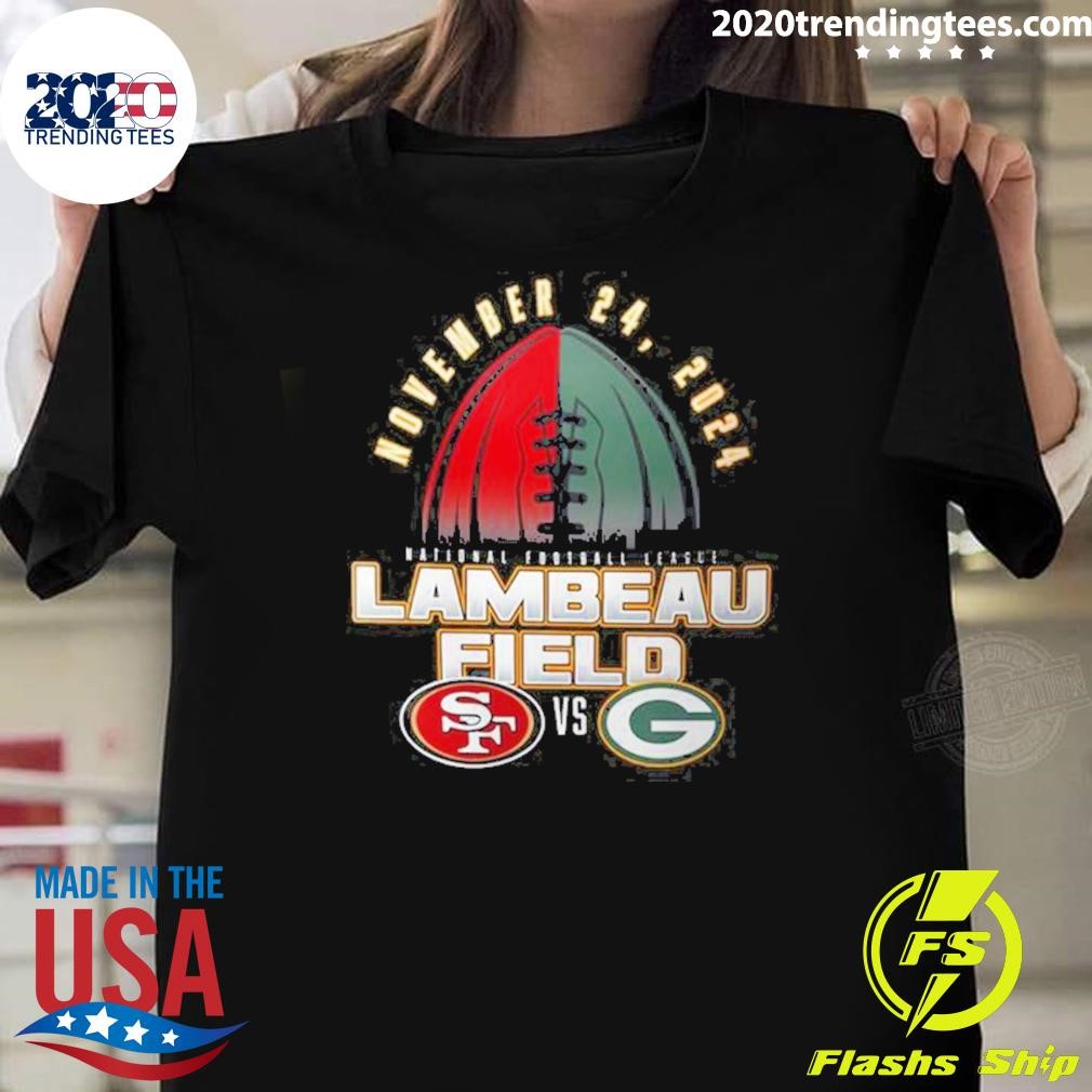 Awesome San Francisco 49ers Vs Green Bay Packers 2024 National Football League Lambeau Field Nov 24 Matchup T-shirt