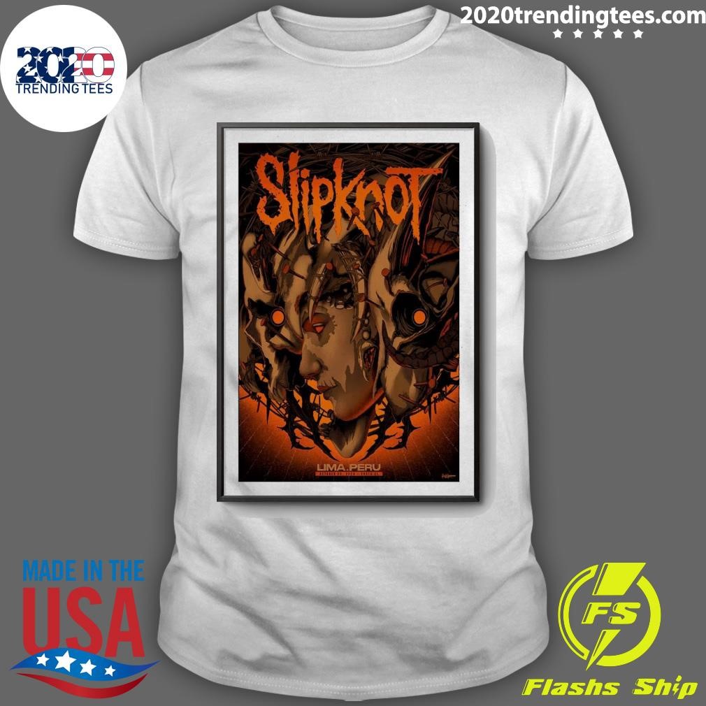 Awesome Slipknot At Costa 21 On October 28 2024 In Lima Peru T-shirt