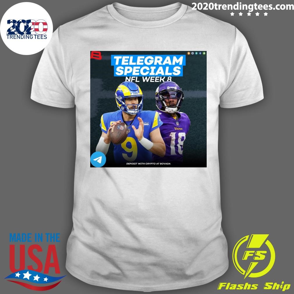 Awesome Telegram Specials Nfl Week 8 Deposit With Crypto At Bovada T-shirt