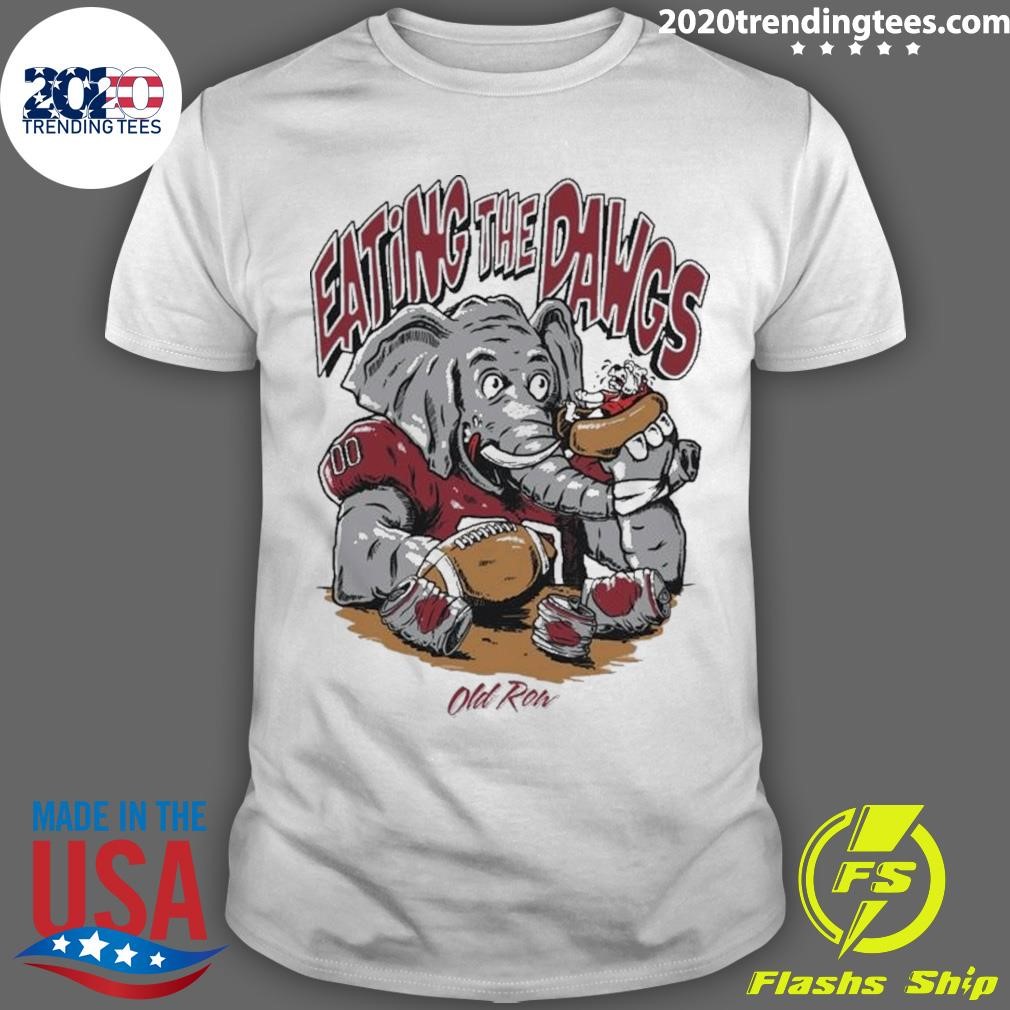 Best Alabama Roll Tide Vs Georgia Bulldogs Eating The Dawgs 2024 T-shirt