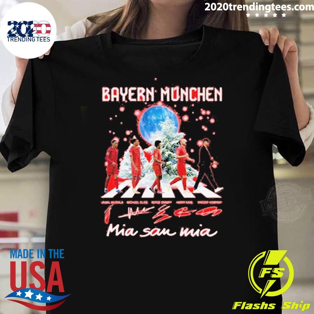 Best Bayern Munich Abbey Road Wir Sind Wir Christmas Signatures 2024 T-shirt