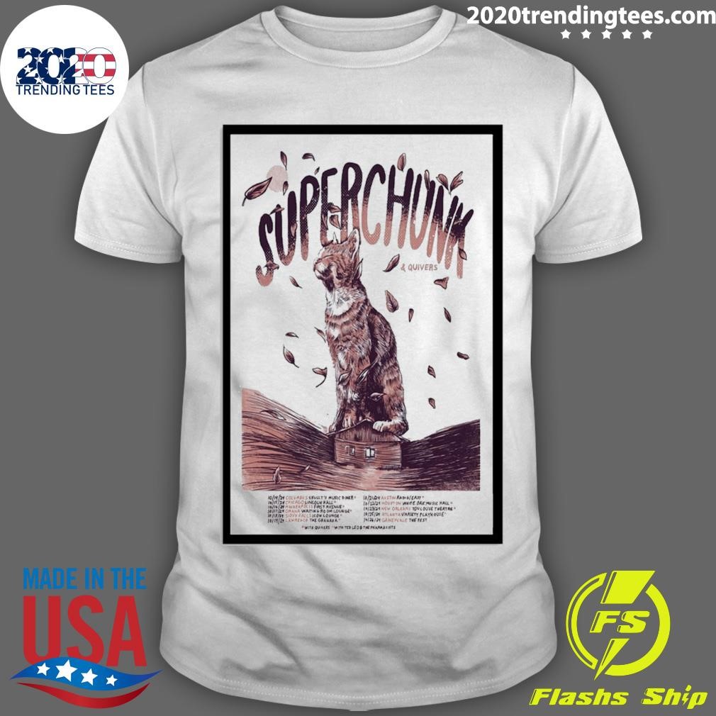 Best Cat Superchunk America October Tour 2024 T-shirt