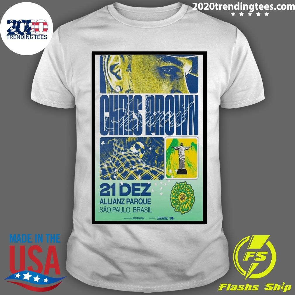 Best Chris Brown December 21st 2024 Allianz Parque in São Paulo, Brazil T-shirt