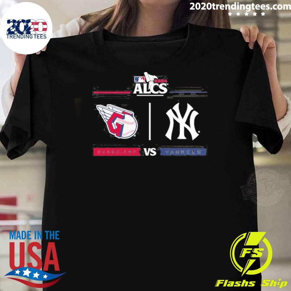 Best Cleveland Guardians Vs New York Yankees 2024 Alcs Matchup Logo T-shirt