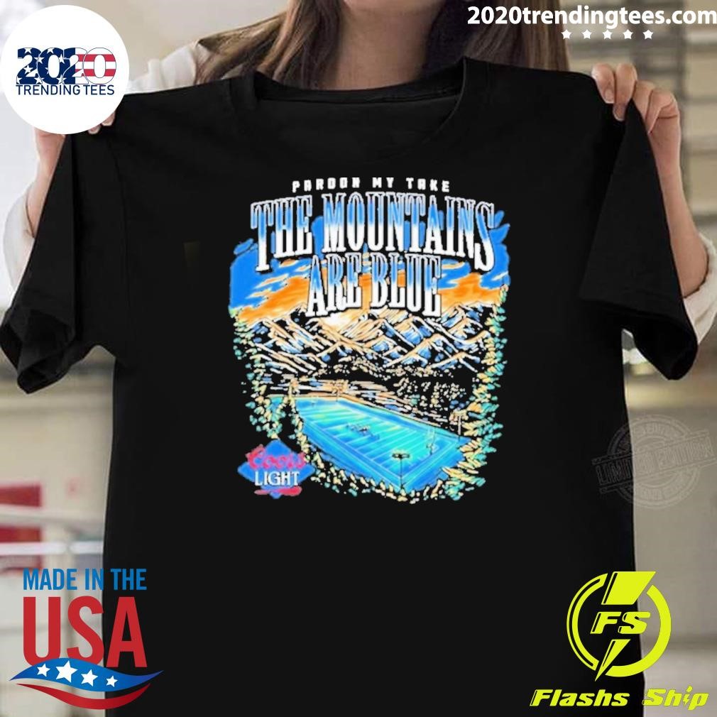 Best Coors X Pmt The Mountains Are Blue Crewneck 2024 T-shirt