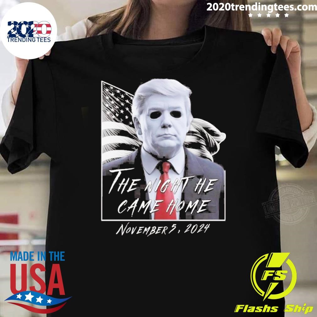 Best Donald Trump Michael Myers Halloween Mask Tulsi Gabbard Elon Musk Election 2024 T-shirt