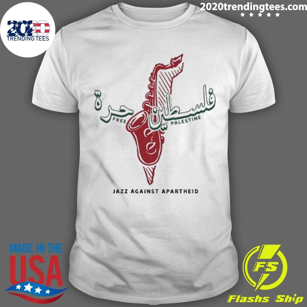 Best Free Palestine Jazz Against Apartheid T-shirt