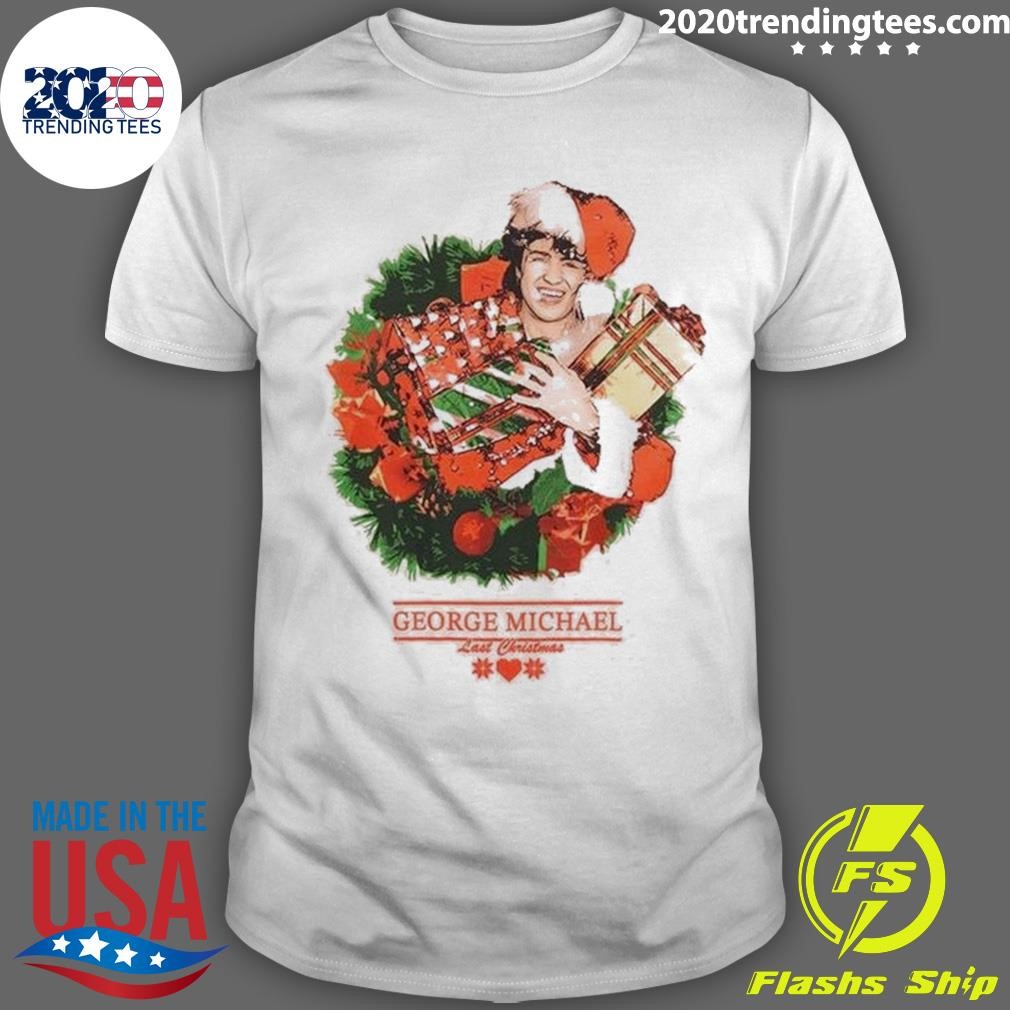 Best George Michael Last Christmas Portrait Christmas 2024 T-shirt