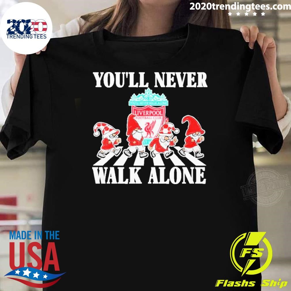 Best Gnome X Liverpool Fc You’ll Never Walk Alone 2024 T-shirt