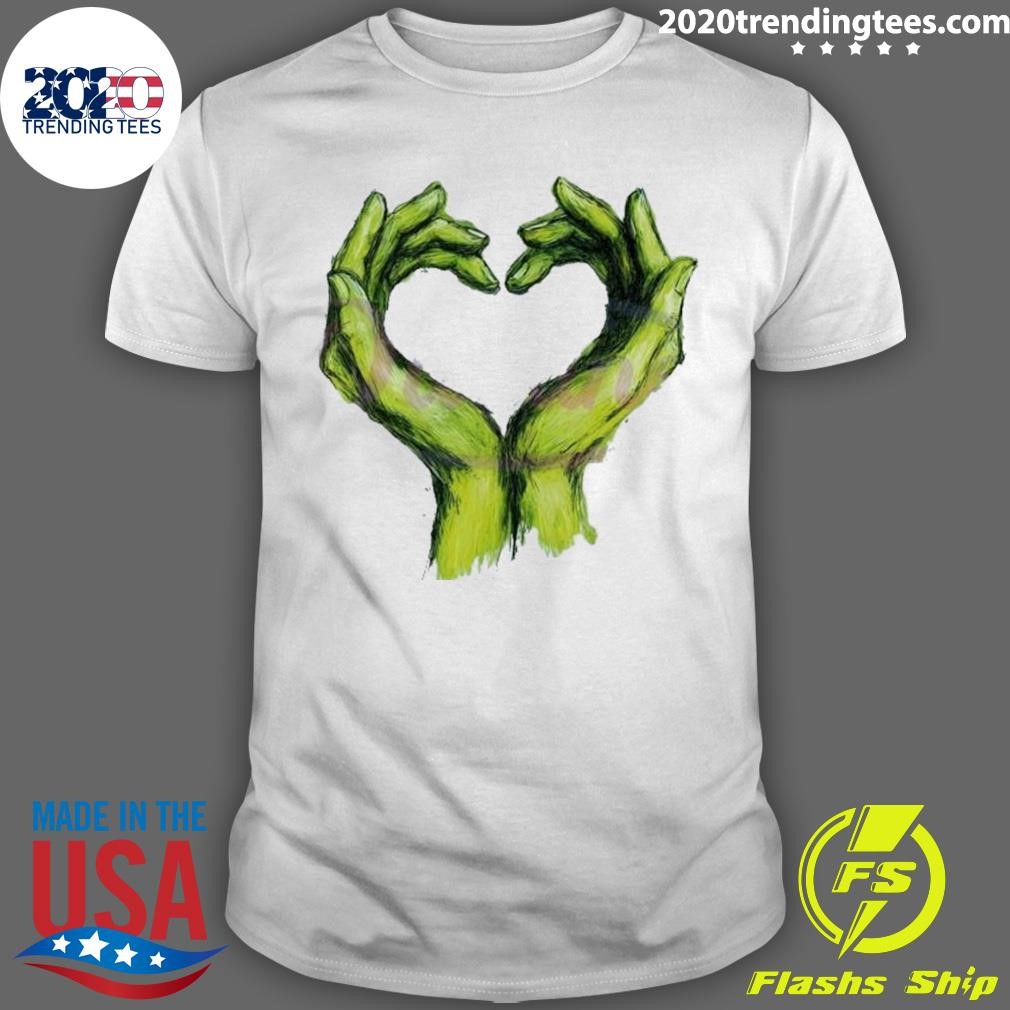 Best Green Hands Love Art 2024 T-shirt