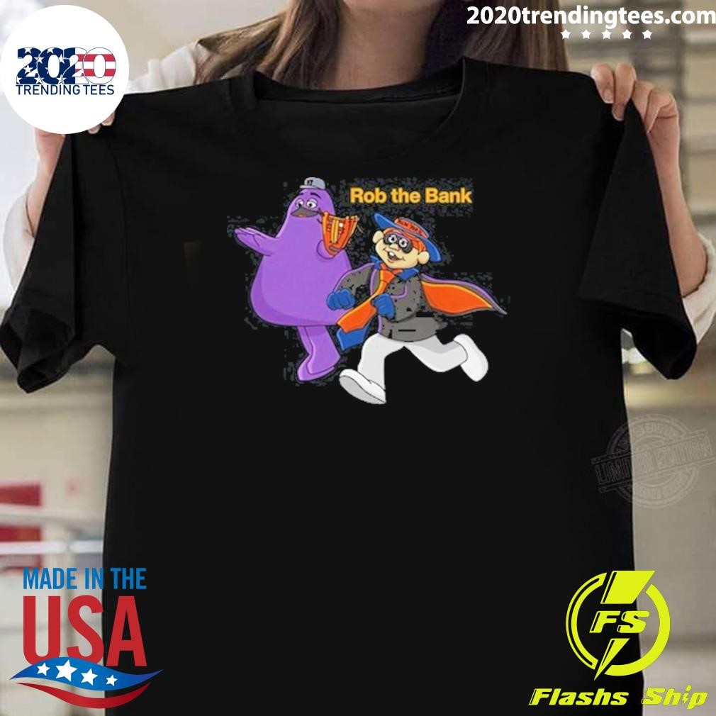 Best Grimace Monster Rob The Bank T-Shirt