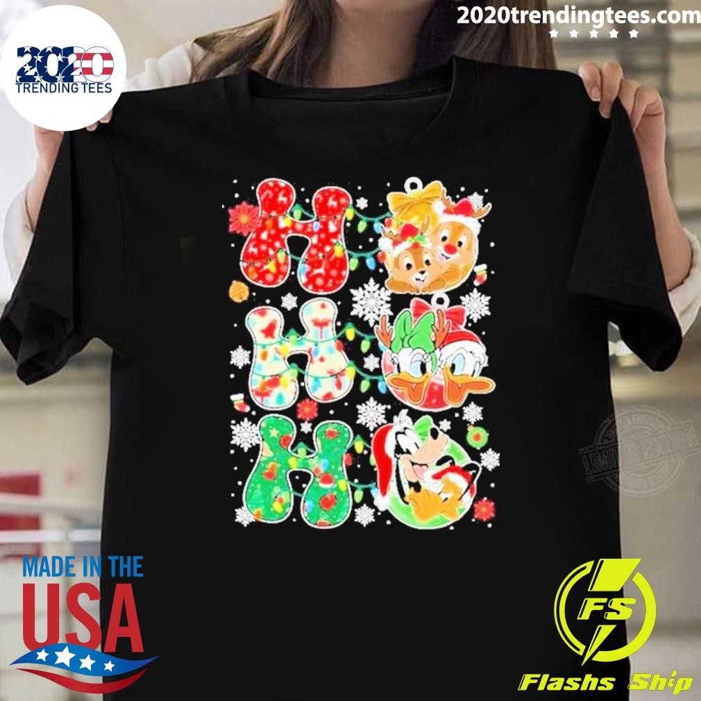 Best Ho Ho Ho Friends Christmas Lilo Goofy Pluto Donald Daisy T-shirt