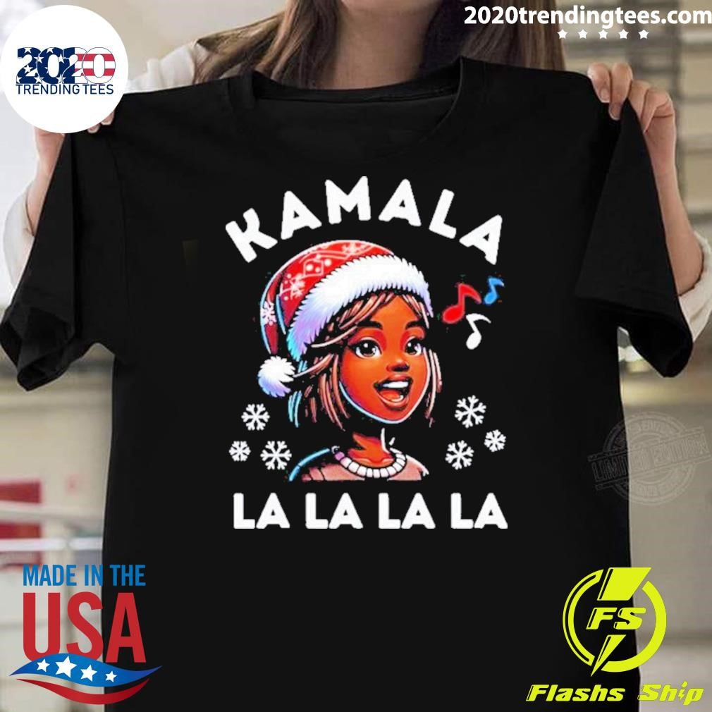 Best Kamala Harris Christmas Comma La La La Family Xmas 2024 T-shirt