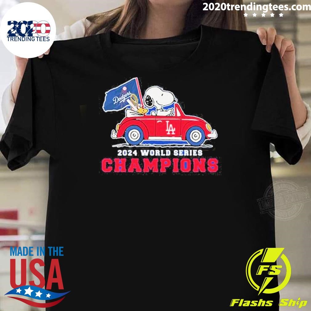 Best Los Angeles Dodgers x Snoopy 2024 World Series Champions T-shirt