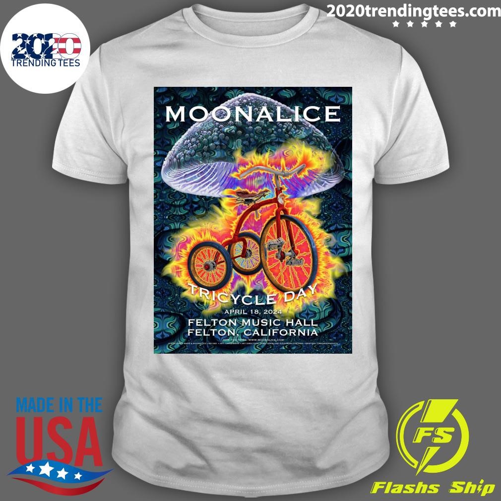 Best Moonalice Tricycle Day April 18, 2024 Felton Music Hall Felton, California T-shirt