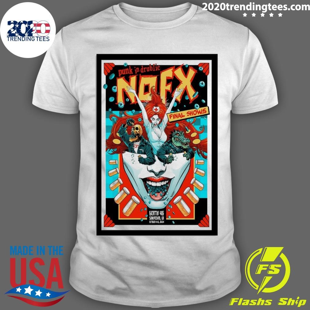 Best NOFX October 4-6, 2024 Berth 46 Los Angeles, CA Tour T-shirt