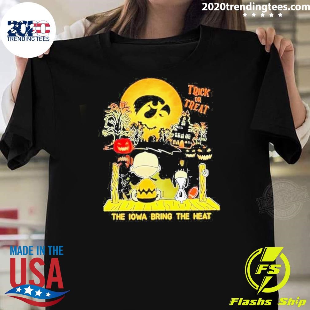 Best Ncaa Iowa Hawkeyes Snoopy Bring The Heat 2024 T-shirt