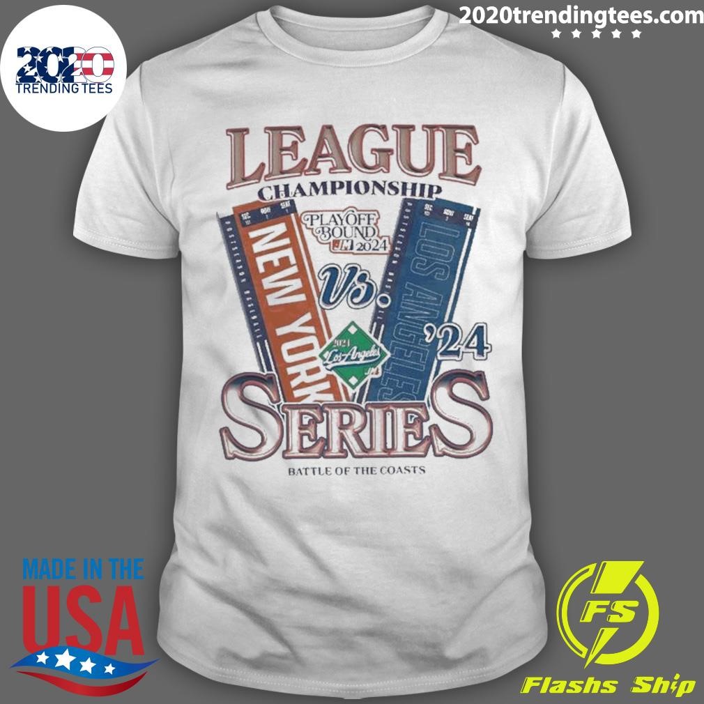 Best New York Mets Vs Los Angeles Dodgers 2024 National League Champions Series Battle Of The Coasts T-shirt