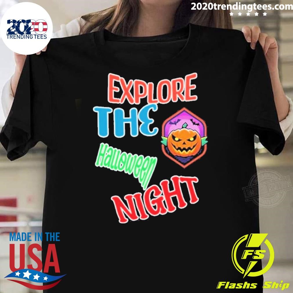 Best Night Pumpkin Explore The Halloween 2024 T-shirt