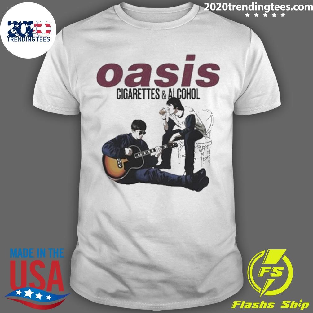 Best Oasis Cigarettes And Alcohol 2024 T-shirt