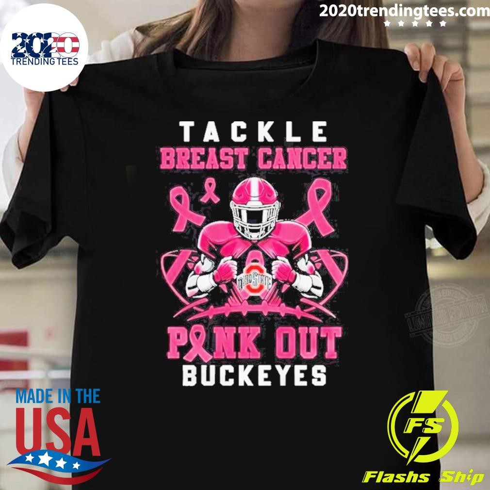 Best Ohio State Buckeyes Tackle Breast Cancer 2024 T-shirt