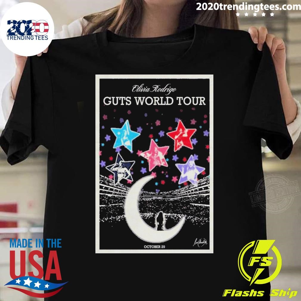 Best Olivia Rodrigo Guts World Tour October 29 2024 Poster T-shirt