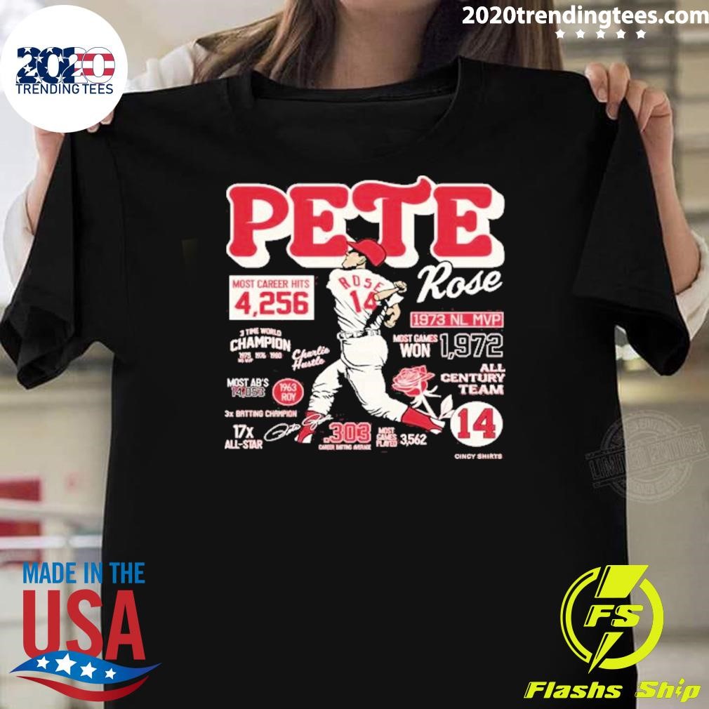 Best Pete Rose Career Stats 2024 T-shirt