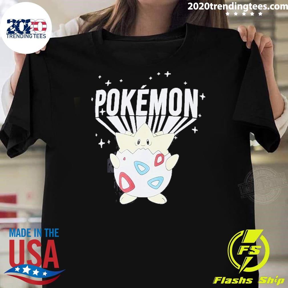 Best Plus Oversized Pokemon Togepi License T-shirt