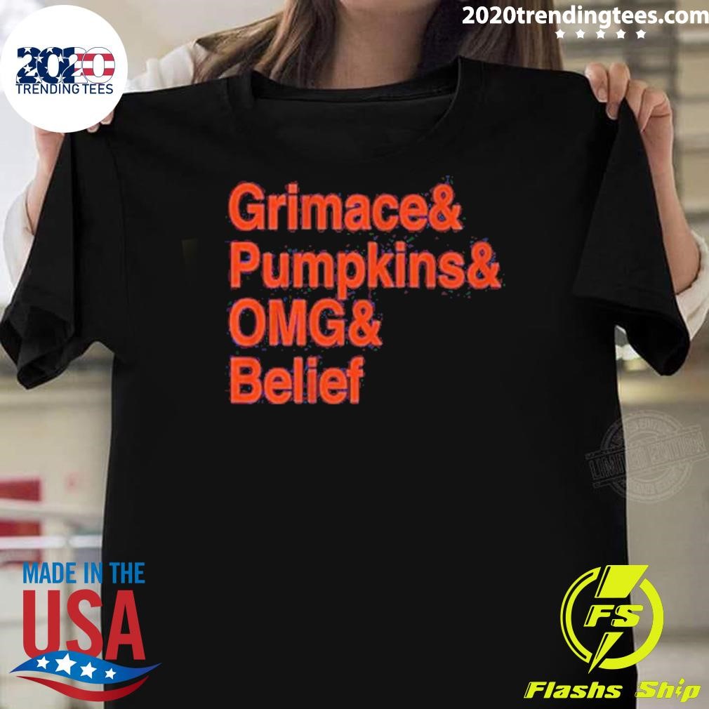 Best Premium Grimace & Pumpkins & Omg & Belief 2024 T-Shirt