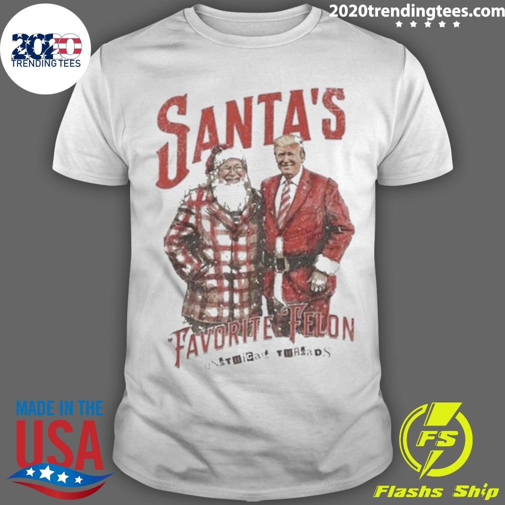 Best Santa’s Favorite Felon 2024 T-shirt