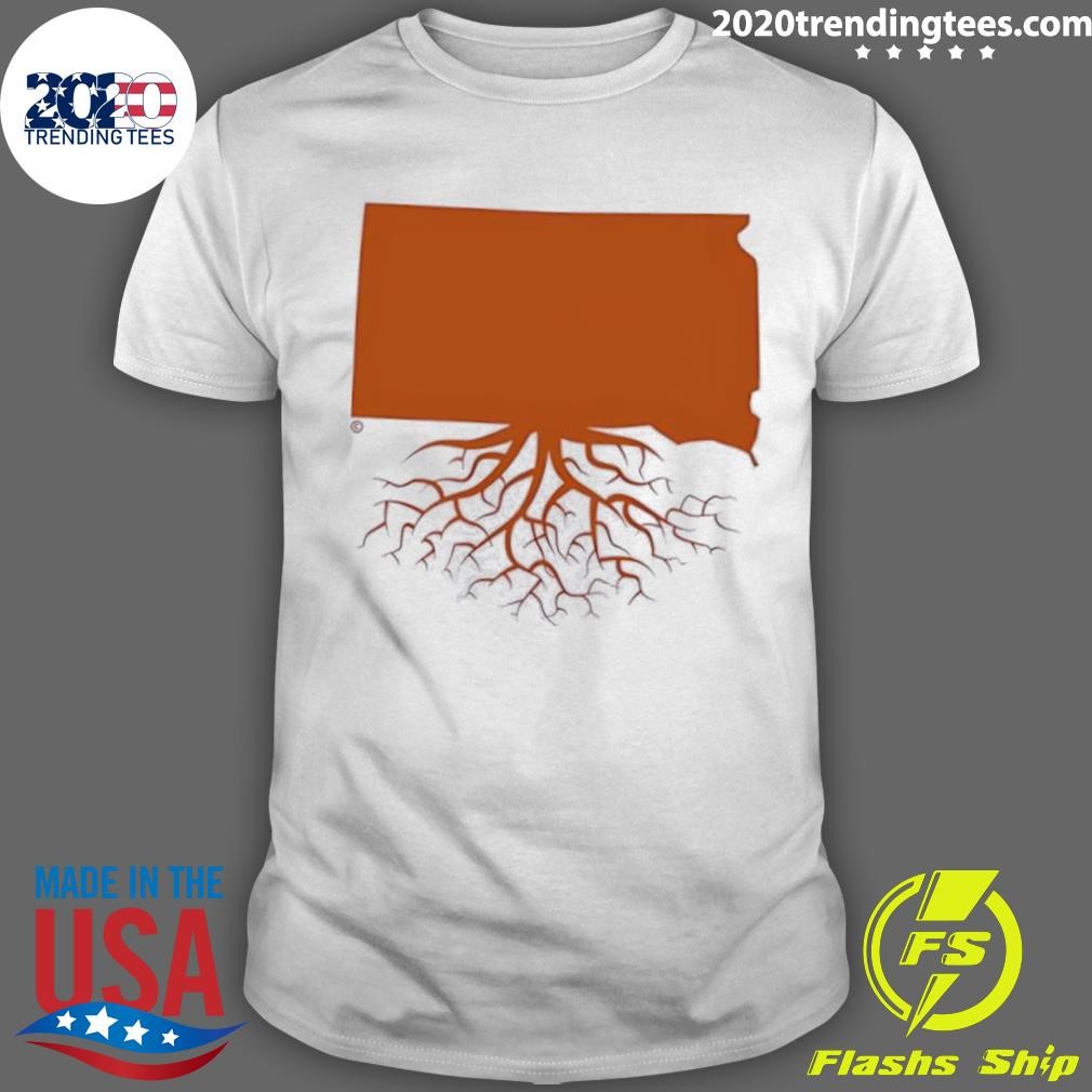 Best South Dakota Map Tree Roots 2024 T-shirt