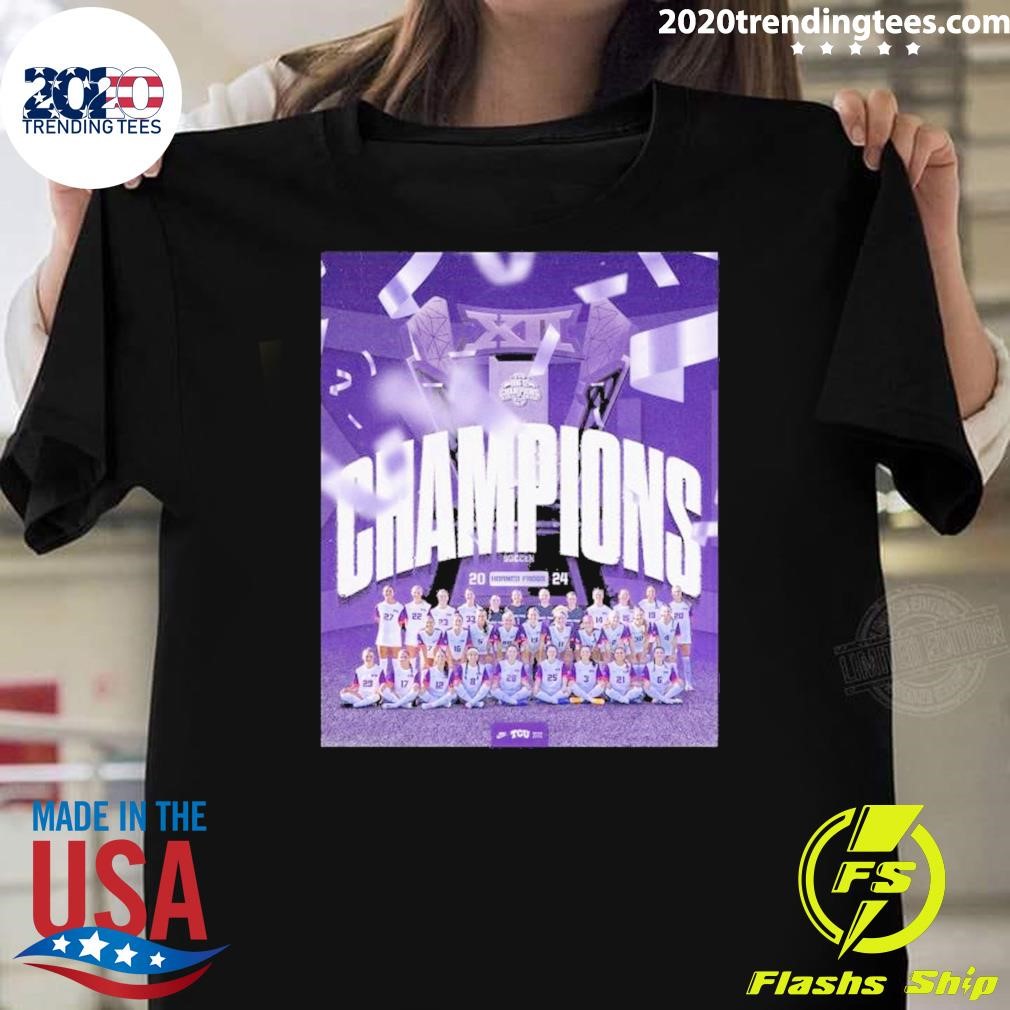 Best Tcu Horned Frogs 2024 Big 12 Champions T-shirt