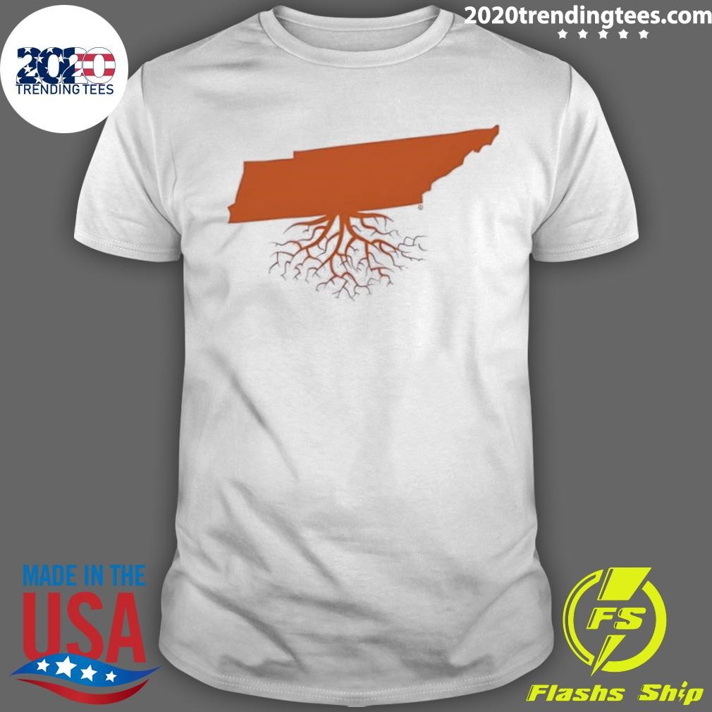 Best Tennessee Map Tree Roots 2024 T-shirt