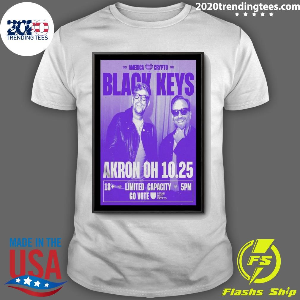 Best The Black Keys At Akron Civic Theatre On Oct 25 2024 In Akron OH Tour T-shirt