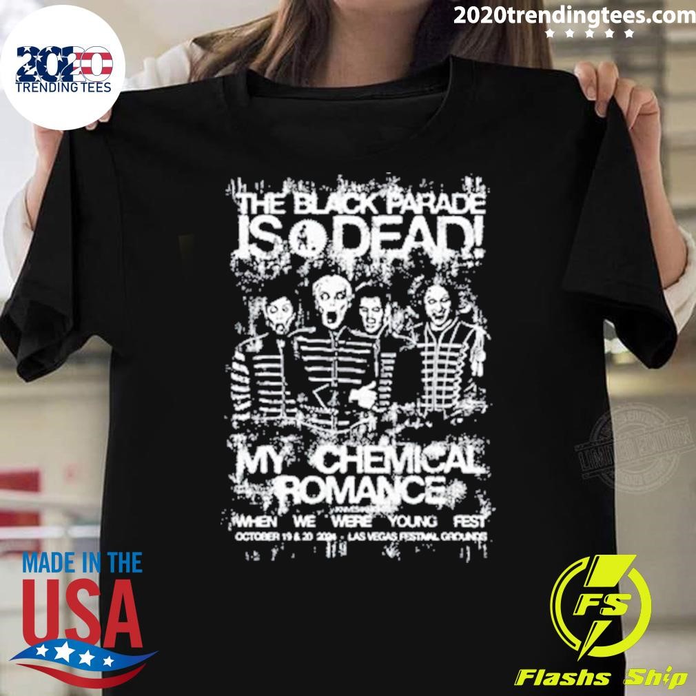 Best The Black Parade Is Dead My Chemical Romance When We Were Young Fest T-shirt