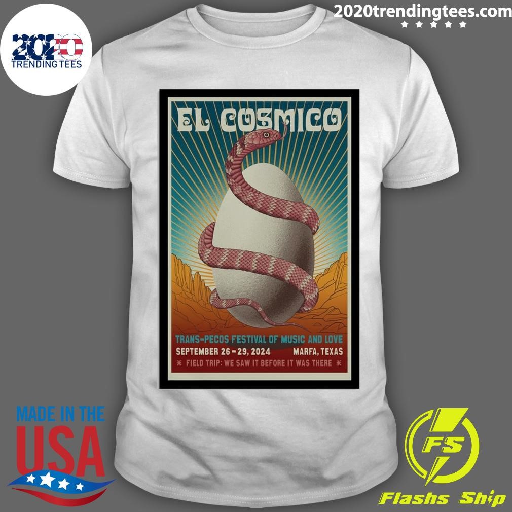 Best Trans Pecos Festival Sept 26-29 2024 Live At El Cosmico, Marfa, TX T-shirt