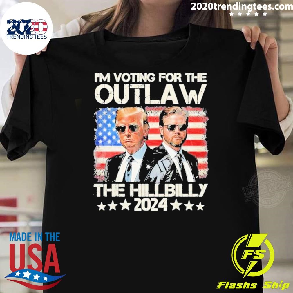 Best Trump Vintage I’m Voting For The Outlaw And The Hillbilly 2024 T-shirt