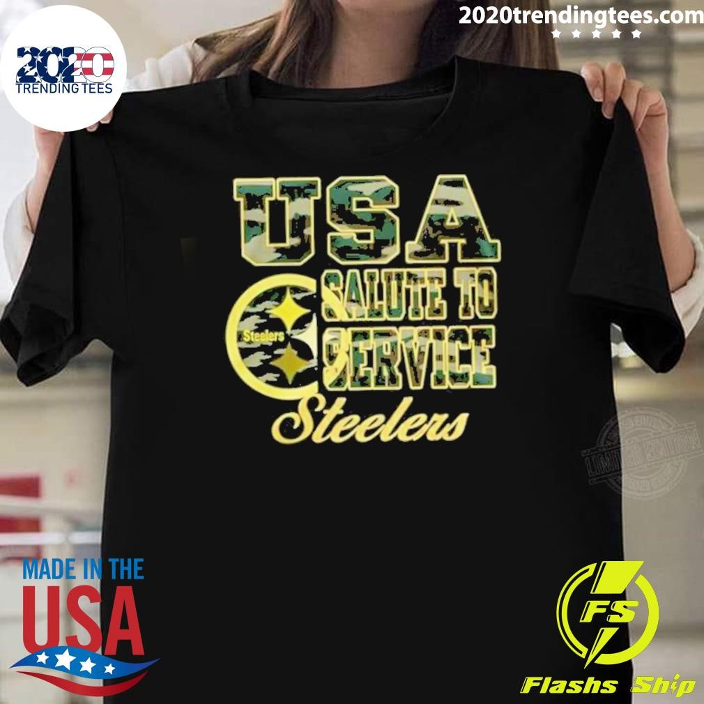 Best Usa Salute To Service Pittsburgh Steelers 2024 T-Shirt