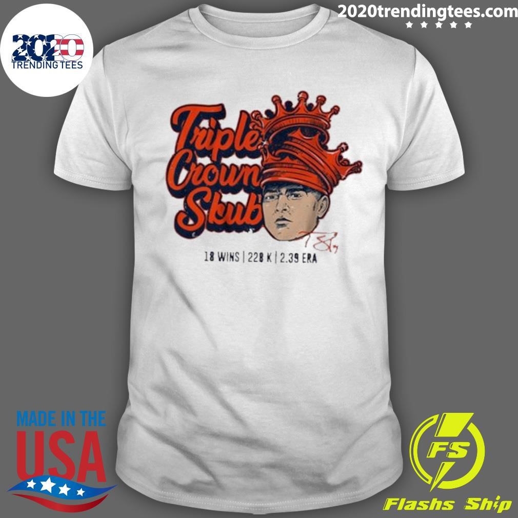 Funny 18 Wins Triple Crown Tarik Skubal Signature 2024 T-shirt