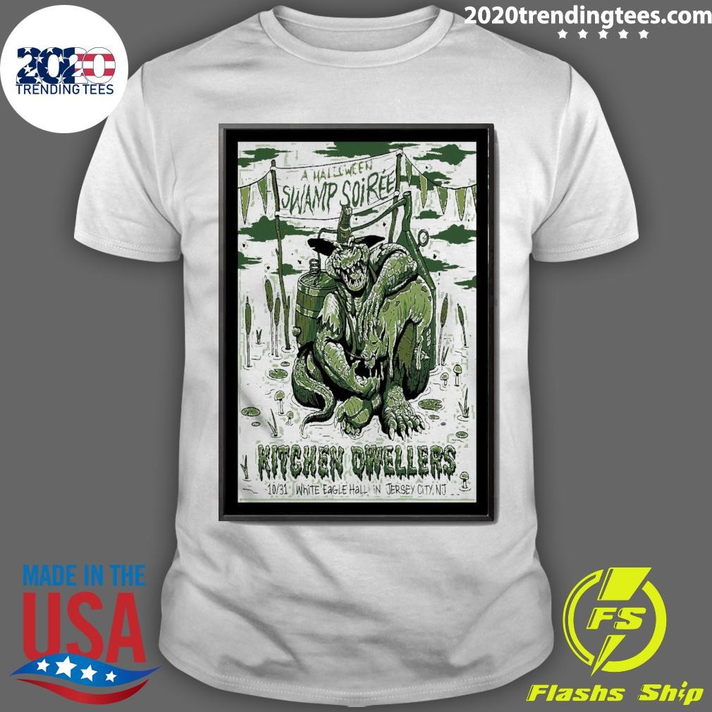 Funny A Halloween Swamp Soirée Kitchen Dwellers On Oct 31 2024 In Jersey City NJ T-shirt