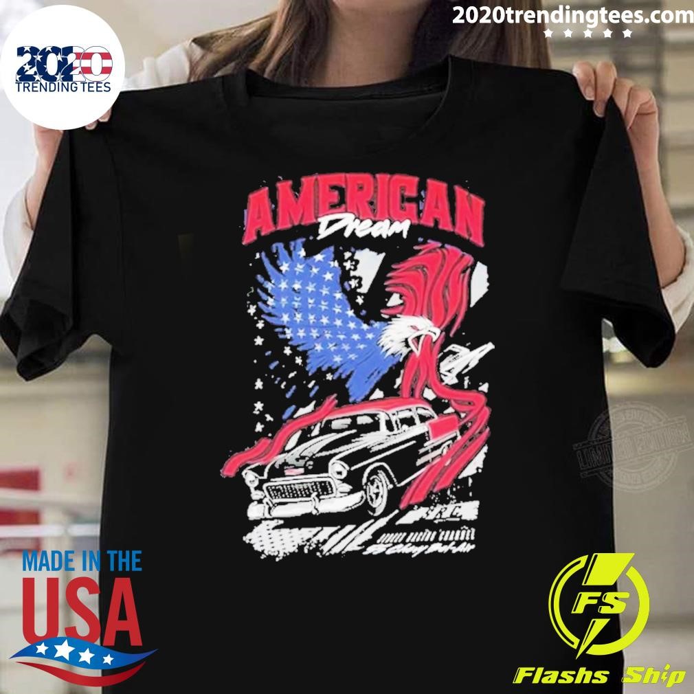 Funny American Dream Street Racing Channel Eagle T-shirt