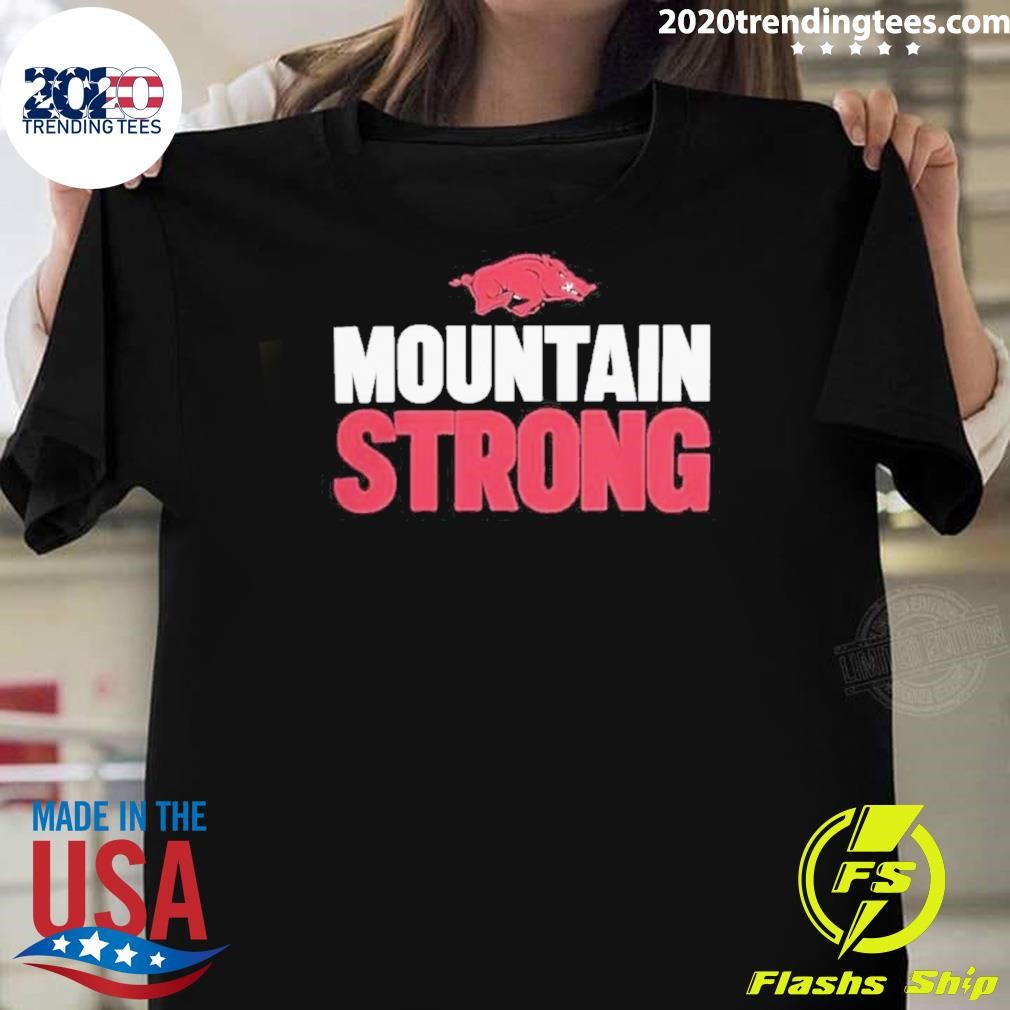 Funny Arkansas Razorbacks Mountain Strong 2024 T-shirt