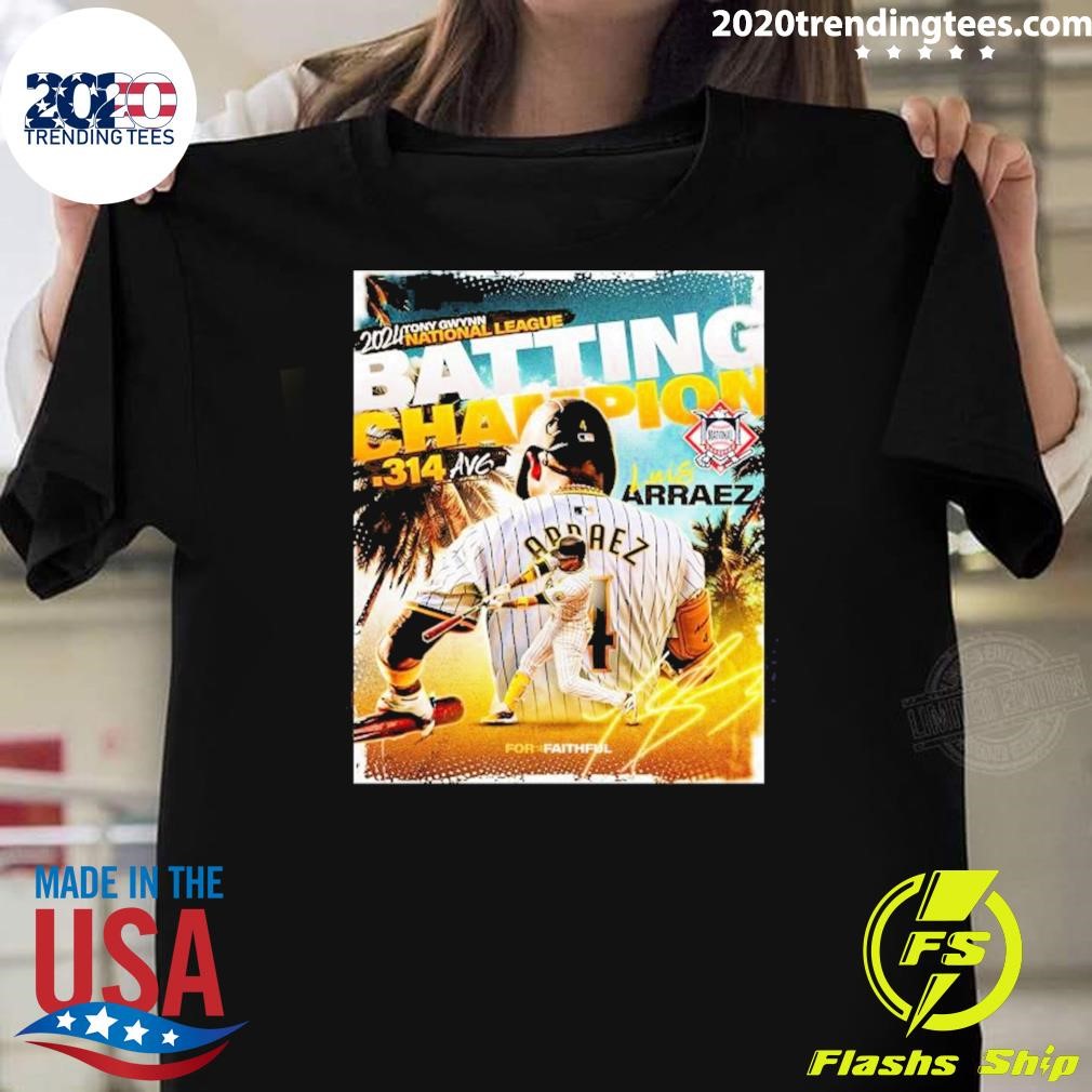 Funny Arraez 2024 Tony Gwynn National League Batting Champion 2024 T-shirt