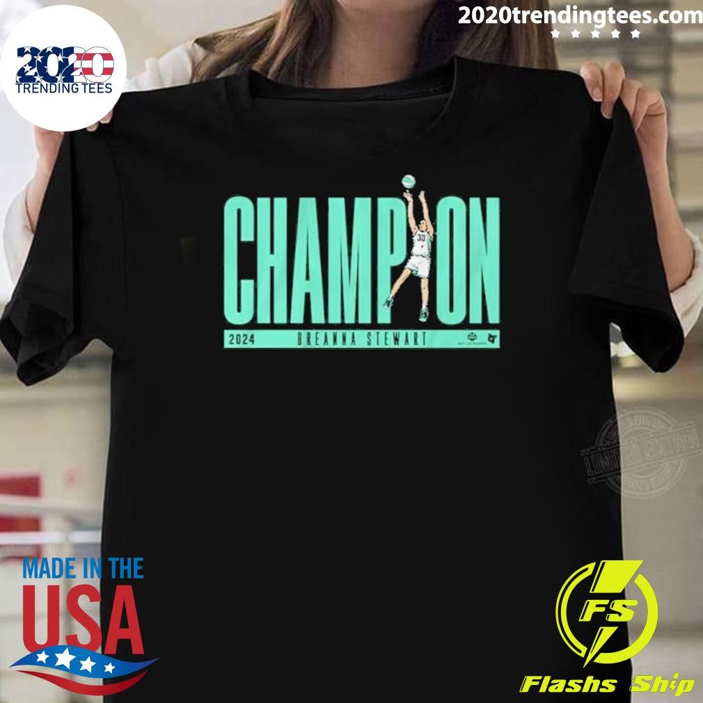 Funny Breanna Stewart Champion 2024 T-shirt