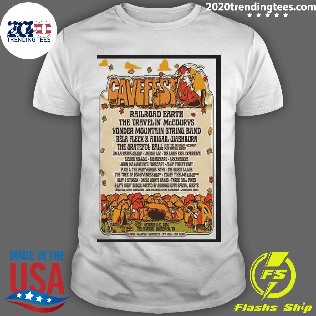 Funny Cavefest Oct 11-13 2024 The Caverns In Grundy County Tn Poster T-shirt