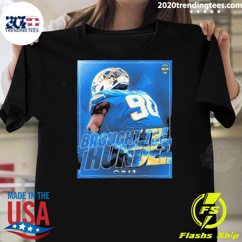 Funny Design Los Angeles Chargers Wins 26-8 Saint 2024 Week 8 Final Score T-shirt