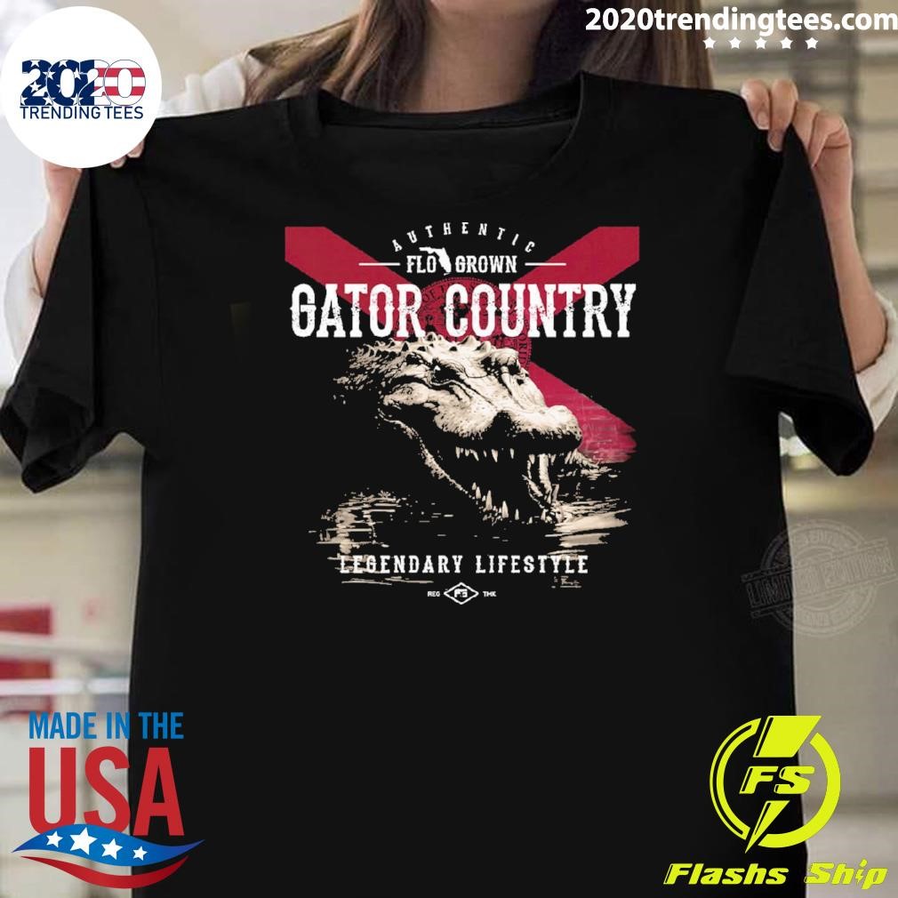 Funny Gator Country Legendary Lifestyle T-shirt