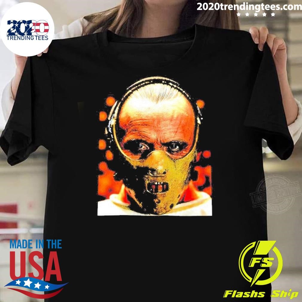 Funny Hannibal Lecter Big Face Halloween 2024 T-Shirt