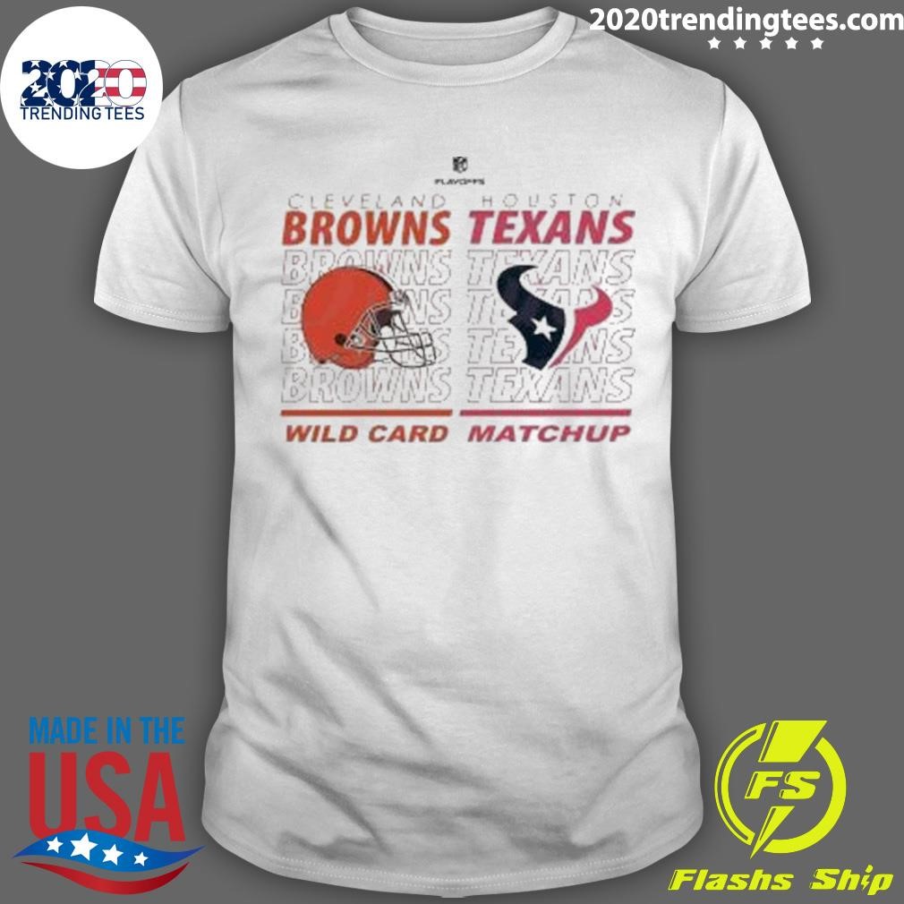 Funny Houston Vs Cleveland Browns Wild Card Matchup 2024 T-Shirt